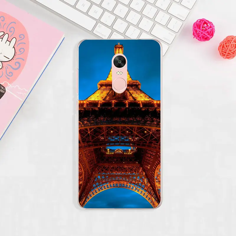 Бесплатная доставка Эйфелева башня боке Франция Paris для Xiaomi Redmi Mi Note 2 3 3S 4X 4A 5 6 5S 5A 8