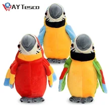 Jouet en peluche oiseau électronique pour enfants, nouveau, mignon, enregistrement des répétitions, ailes ondulées, perroquet parlant électrique, cadeaux