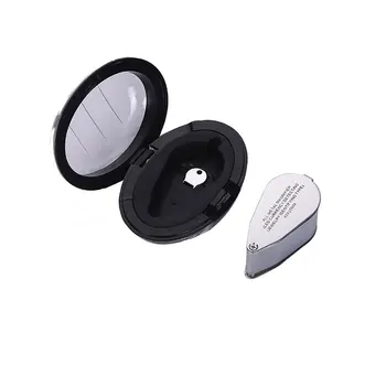 

40x Portable Mini Loupe Foldable Magnifier Note Checking for Jewellery Evaluating Reading durable practical Loupe Magnifier