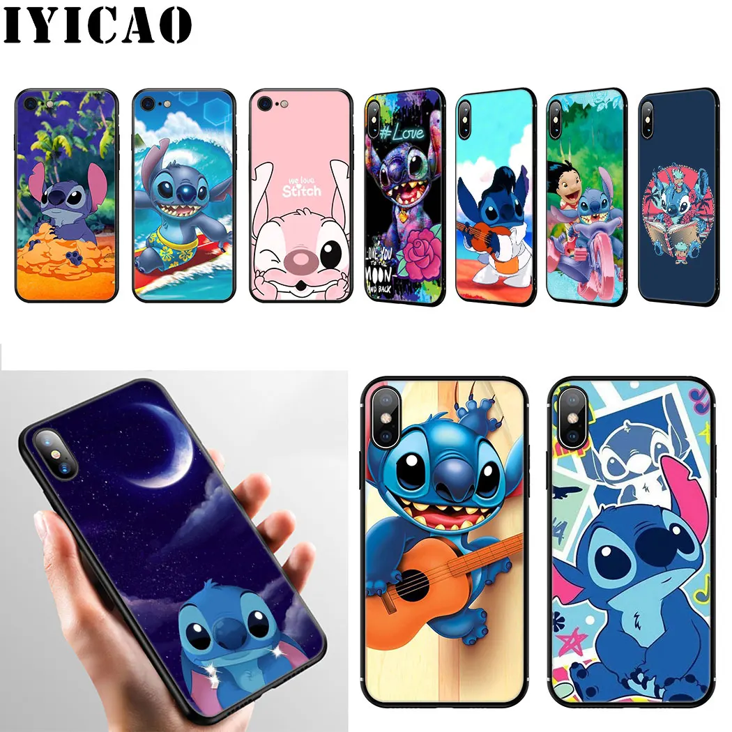 IYICAO милый мультфильм эластичный мягкий силиконовый чехол для iPhone 11 Pro Max XR X XS 6 6S 7 8