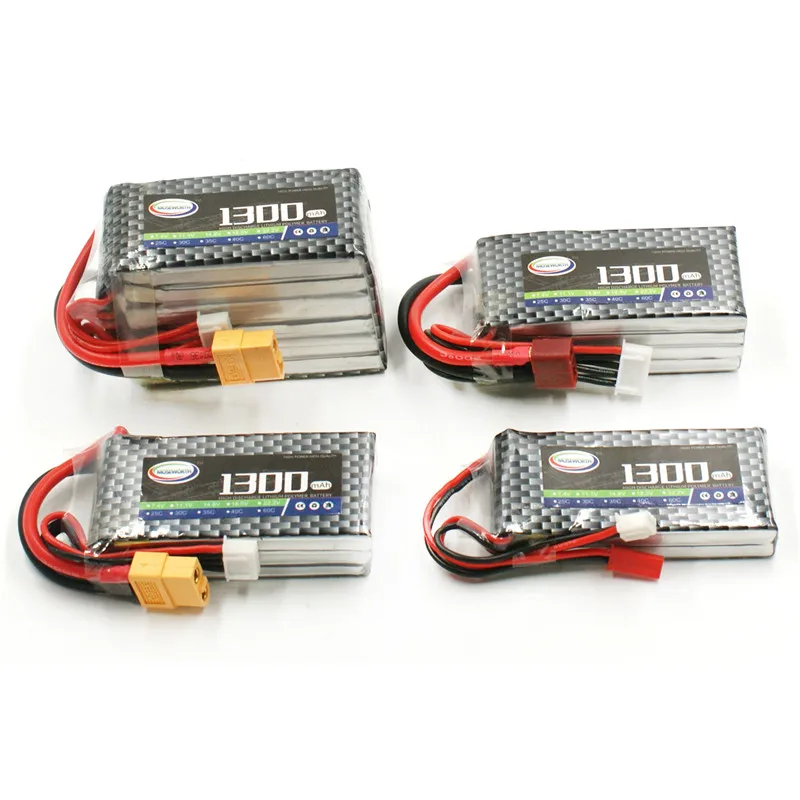 RC самолет LiPo Батарея 1300 мА/ч 1500 1800 2600 3300 3500 4200 5200 6000 мАч для беспилотный