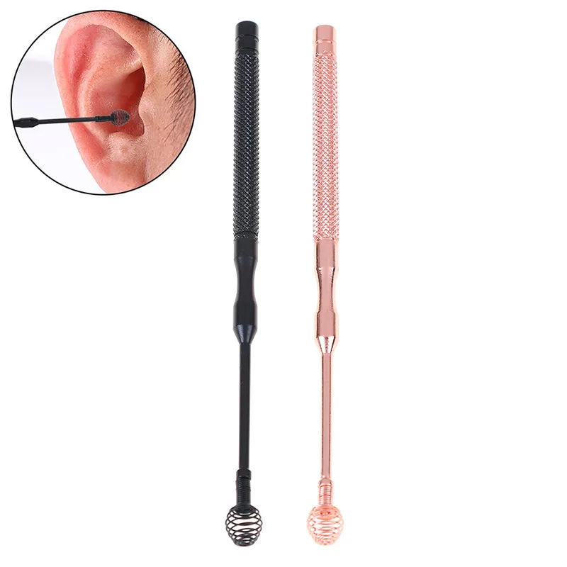 Stainless Steel Ear Pick Cleaner Dig Ear Curette Tools Digging Earpick Cleaner Ear Spoon Ear Health Care Cleaning Tool Portable