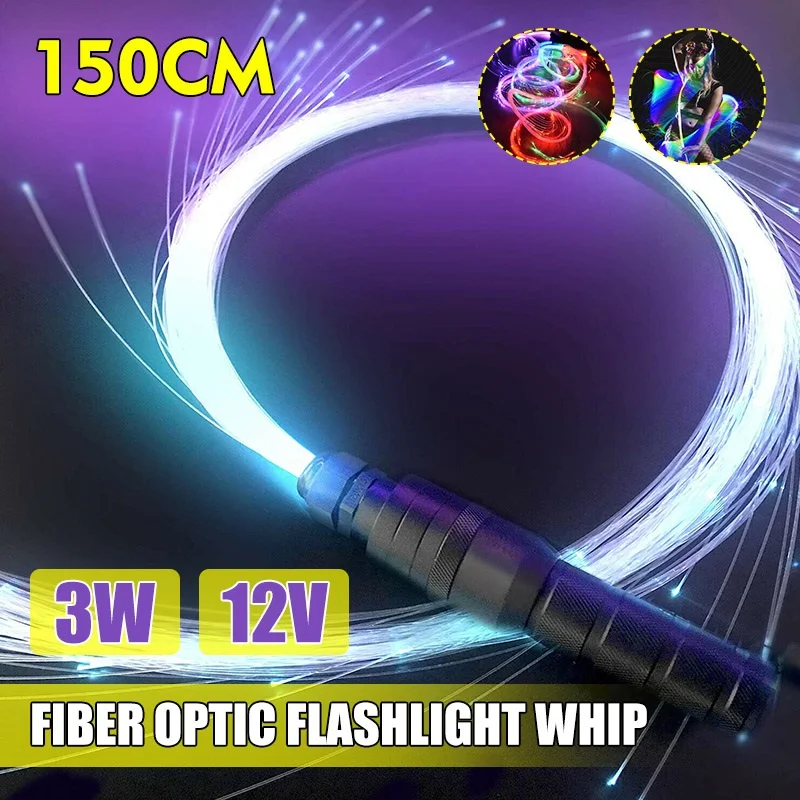 

New LED Optic Fiber Lights DC12V 3W 40 modes 150cm Fiber Optic Whip LED Lighting Long Lamp Lifespan Ambilight LED Strip