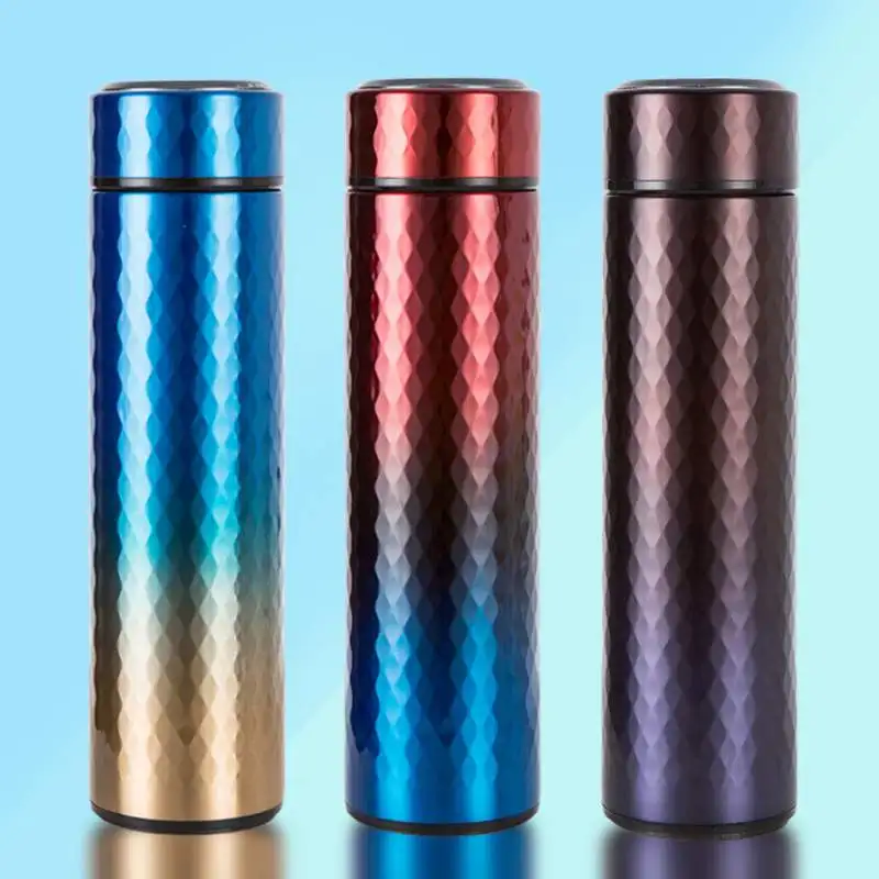 buy 500ML Portable Thermos bottle Vacuum cup Insulated Water Bottle Double Wall Sports Thermos Flask Thermal Cup Coffee Mug Busines
