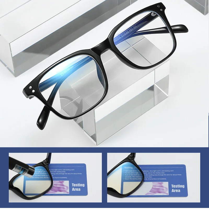 2021 TR90 Blue Light Blocking Computer Glasses Men Anti Eyestrain Eyewear  Women