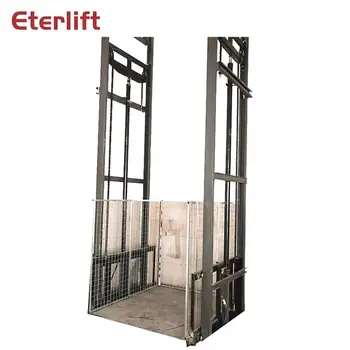 

Best selling guide rail lift hydraulic cargo lift carrying goods