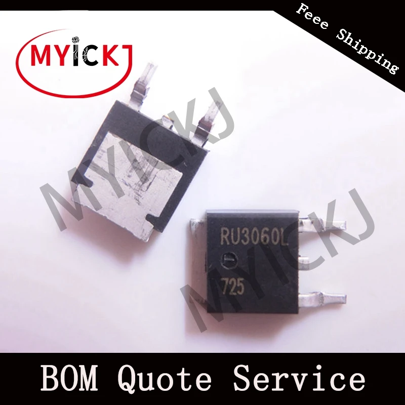 

10PCS RU3060L TO-252 N-Channel Advanced Power MOSFET IC Chip
