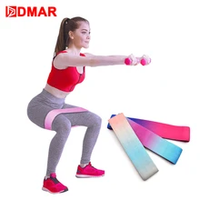 DMAR Hip Resistance Bands Gym Fitness Equipment Training Exercise Yoga Booty Legs Thigh Arm For Warmup Squats Peach Buttock