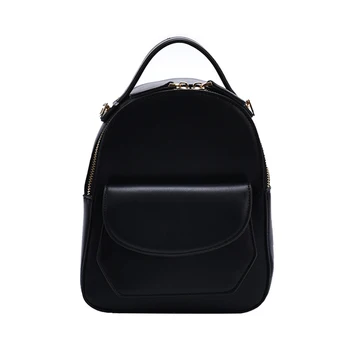 

Lady Shoulder Bag Zipper Solid Shopping Mini PU Leather Daily Women Backpack Outdoor Travel Dating Upper Handle Fashion Simple