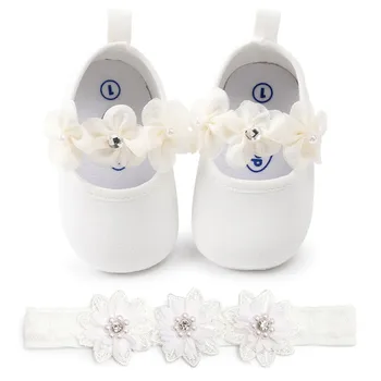 

New Candy Colors Newborn Baby Cotton Soft Bottom Anti-slip Shoes Footwear Classic Princess Girl Crib princess Flower Shoes
