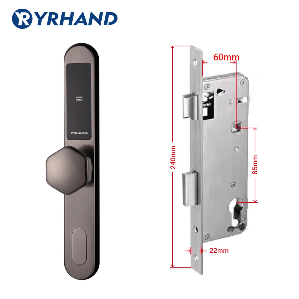 6085 swing door Электронный Замок раздвижной двери, умный цифровой кодовый замок без ключа, электронный дверной замок без ключа с паролем - Цвет: 6085 swing door