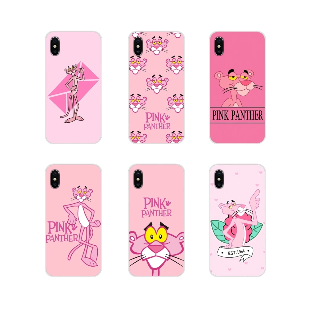 Cute cartoon Pink Panther Accessories Phone Shell Covers For Samsung Galaxy A3 A5 A7 A9 A8 Star A6 Plus 2018 2015 2016 2017 | Мобильные
