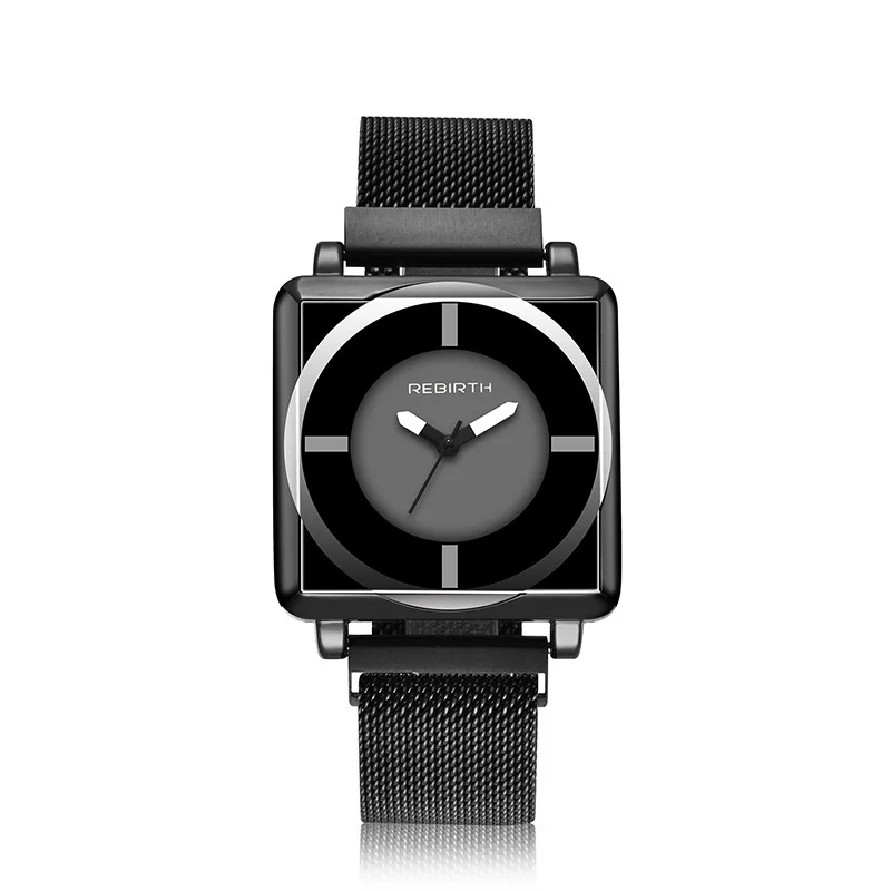 REBIRTH Square Waterproof Pointer Quartz Watch Fashion Women's Art Watch watch for women watches ladies watch elojes para mujer