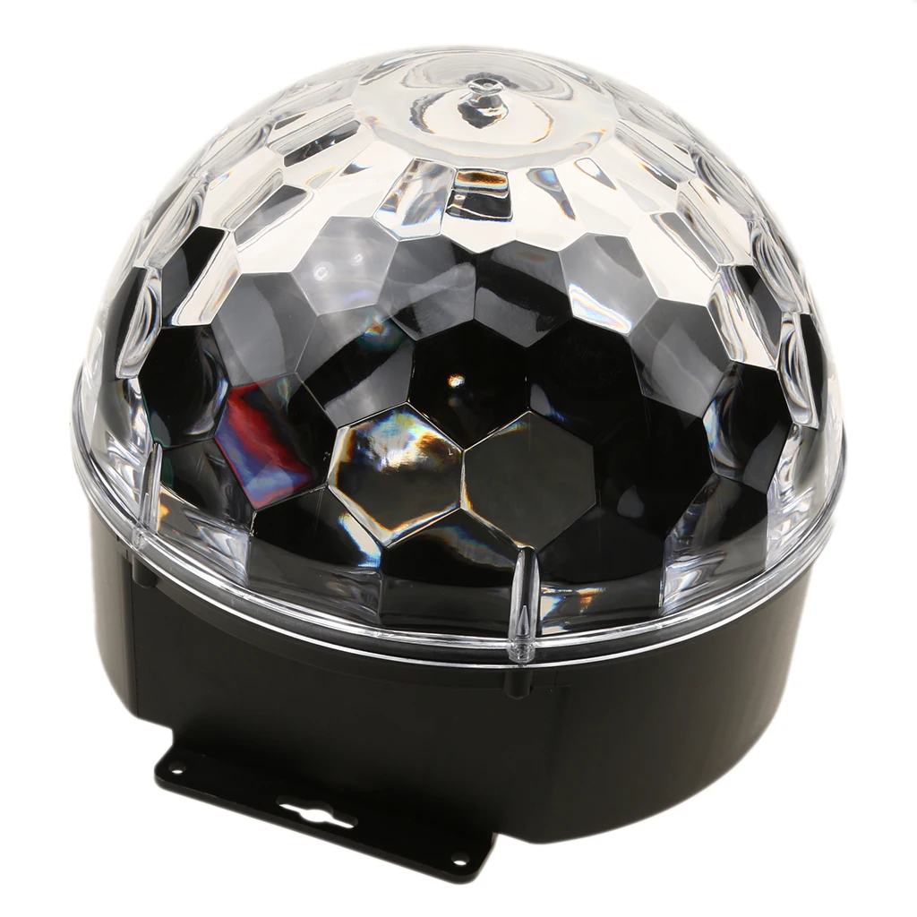 9 Colors RGB Magic Crystal Ball Stage Lighting Effect LED Light Lamp For Party Wedding US Plug