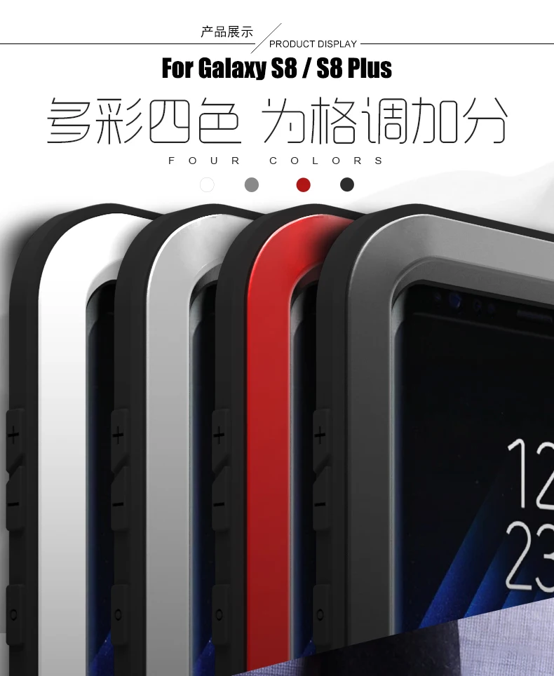LOVE MEI металлический чехол для samsung Galaxy S8 S8 Plus чехол мощный алюминиевый Броня противоударный чехол для Galaxy S8 S8Plus Coque Capa
