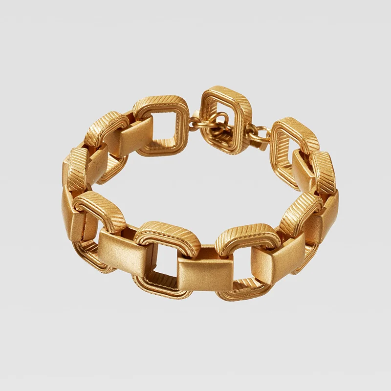 Vedawas ZA новые золотые Ограниченная серия квадратный браслет-цепочка для Для женщин Модные украшения дружбы вечерние Шарм Браслеты браслет
