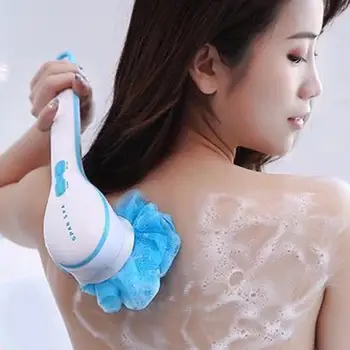 

5 In 1 Electric Bath Shower Brush Exfoliation Spin Spa Massage Body Clean Brush Electric Massage Multi-Function Bath Brush