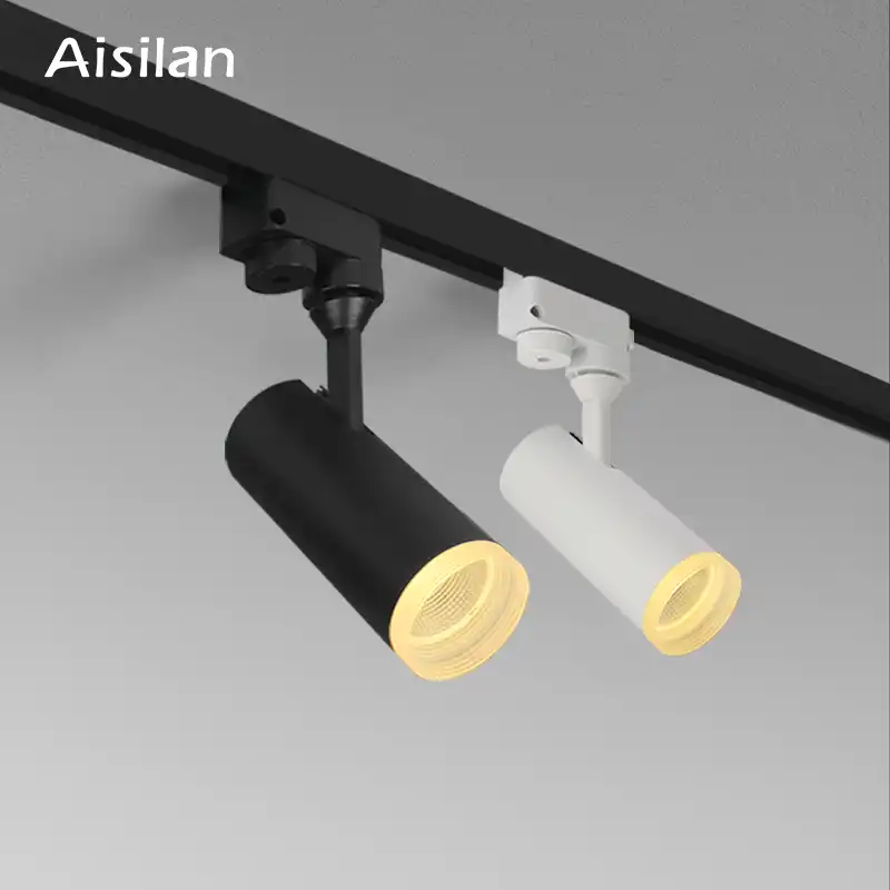 aisilan lampara led de riel cob de 7w accesorio de iluminacion foco blanco calido ac90 260v