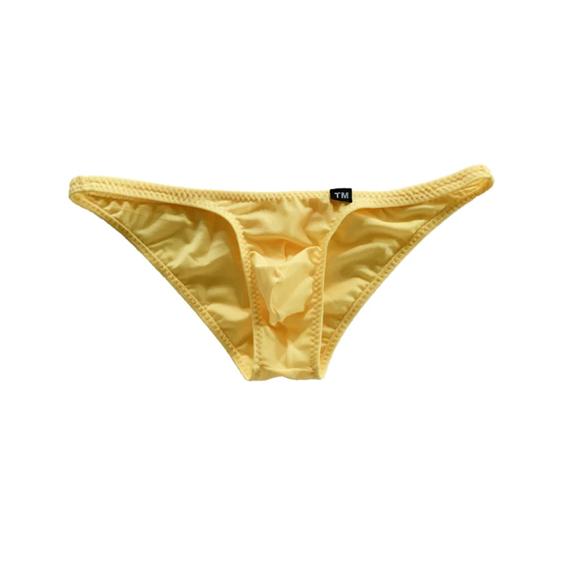 Super Elastic Lycra Men's Small Underwear Sexy Bikini Briefs Low Waist Male Mini Tight Underpants Gay Panties Knickers Man 2