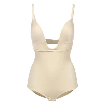 

S/M/L/XL Women Backless Body Shapewear Seamless U Plunge Hip Lift Body Shaping Bodysuit Personal Health Care NShopping