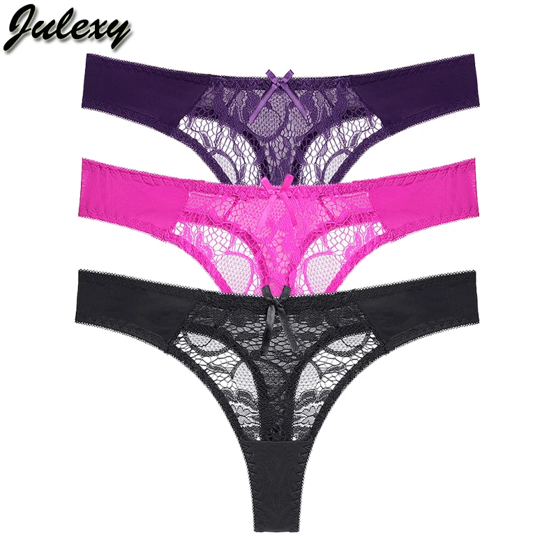 Julexy, сексуальное кружевное нижнее белье, женское белье, размеры s, m, l, xl, стринги, прозрачные трусики, открытые трусики для женщин, одноцветные