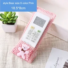 Медведь ткань кружева телевизор кондиционер пульт дистанционного управления лук крышка пылезащитный мешок чехол NIN668