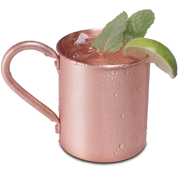 

Moscow Mule Copper Mugs for Cold Beverage Cocktail Bar Cafe Kitchen Drink ware