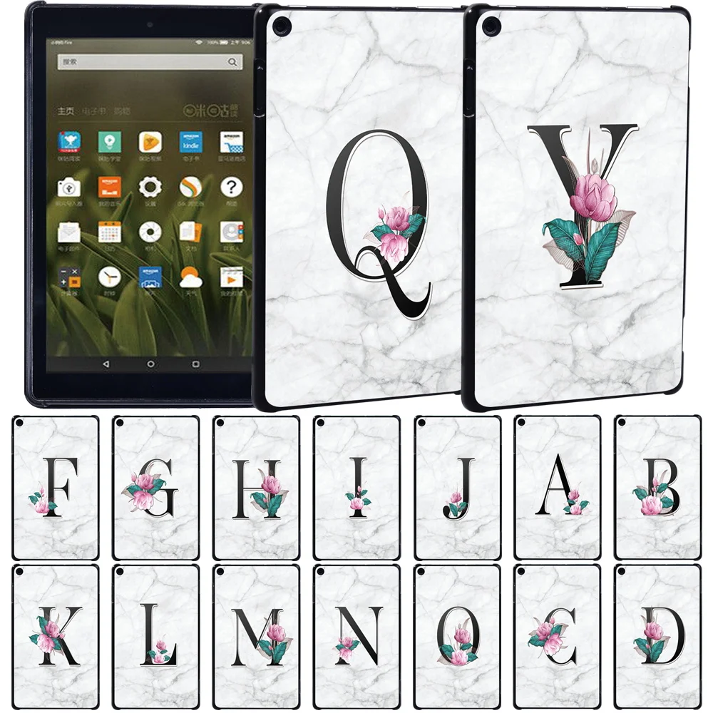 

For Amazon Fire 7(5th/7th/9th Gen)/HD 10(5th/7th/9th Gen)/HD 8(6th/7th/8th Gen) Letter Series Tablet Back Shell