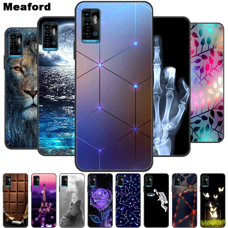 For ZTE Blade A71 Case Shockproof Soft silicone TPU Back Cover For