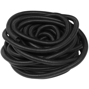 

10 m long 9.5 mm inner diameter flexible plastic corrugated hose