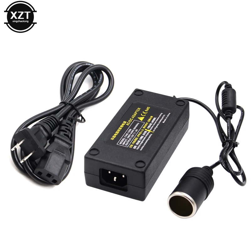 차량용 인버터 AC 100V 220V to DC 12V 담배 라이터 컨버터 전원 어댑터, 전압 변압기 소켓, EU 미국 플러그