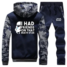^#Cheap 2019 Winter New Mens Hoodie I Had Friends On That Death Star Camouflage Sportswear Suit Star Wars Coat Thick+Pants 2 Piece Set ^#Cheap 2019 Winter New Mens Hoodie I Had Friends On That Death Star Camouflage Sportswear Suit Star Wars Coat Thick+Pants 2 Piece Set