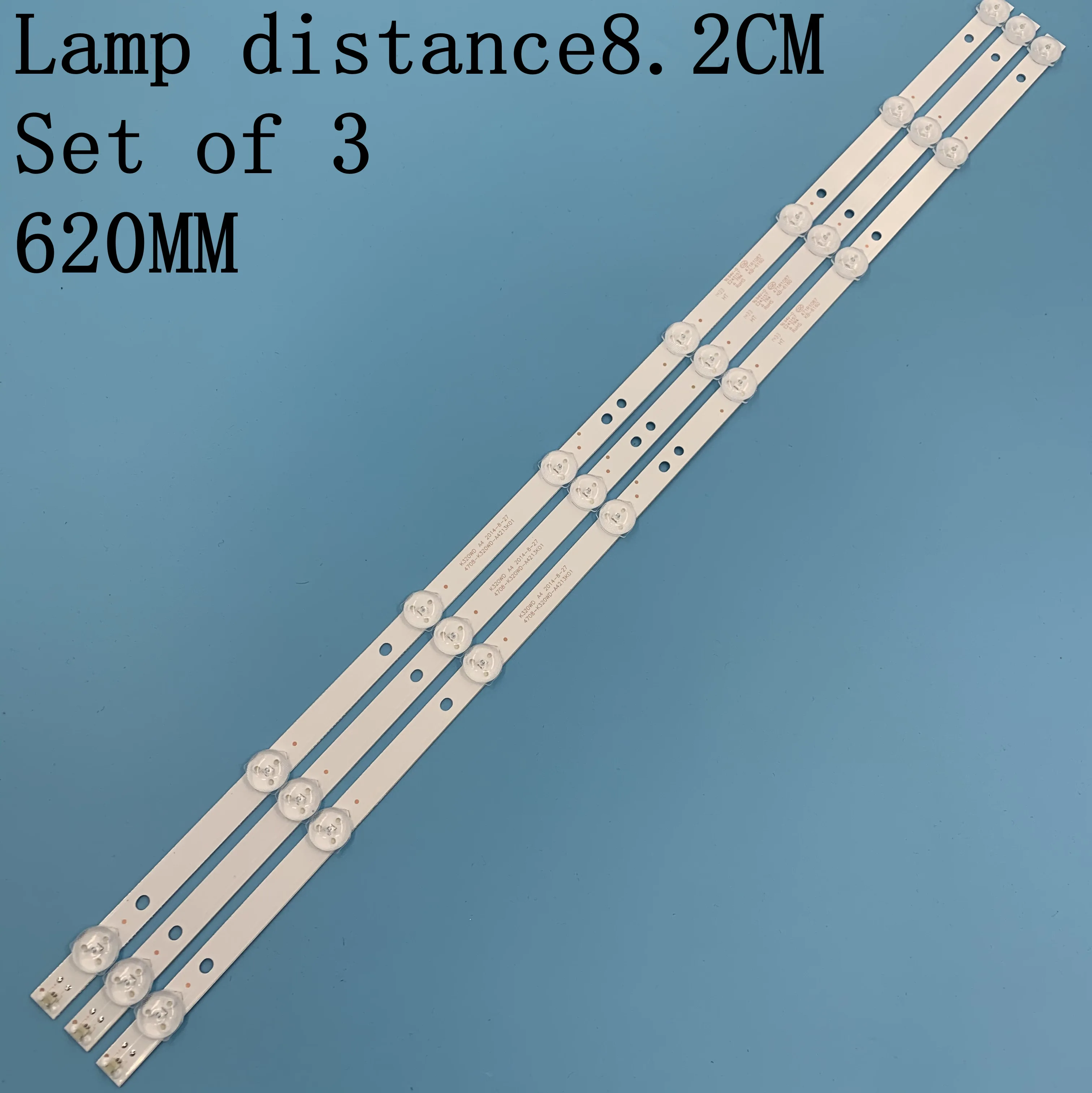 3 шт./лот Новинка светодиодный полосы K320WD 4708 A2213K01 A4213K01 471R1055 471R1P53 8 s 618 мм для LE32D59