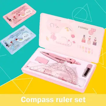 

7in1 ABS Drawing Tools Drawing Suit Mathematical Drawing Durable Gift Random Study Cheap Practical Students School Office
