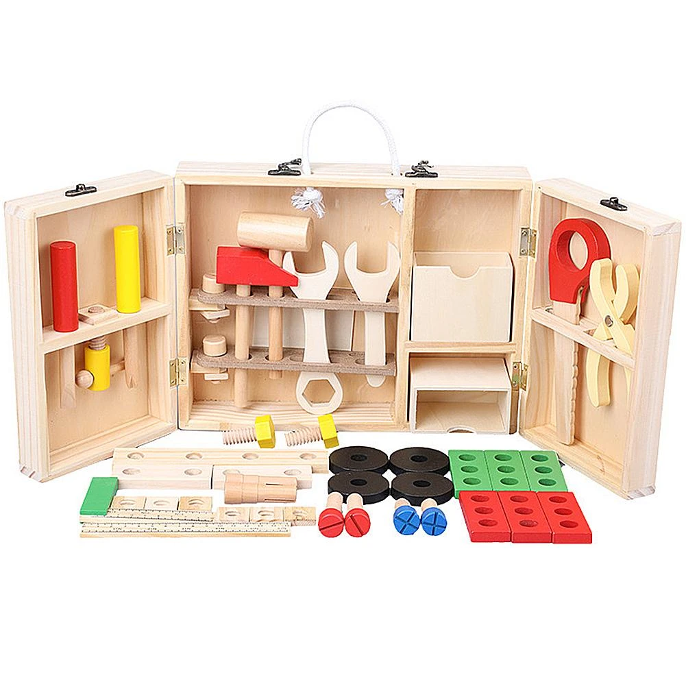 childrens wooden tool kit