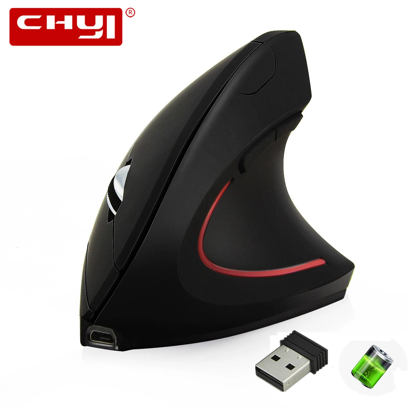 Беспроводная Вертикальная мышь перезаряжаемая портативная компьютерная мышь эргономичная оптическая USB геймерская мышь для ноутбука ПК ноутбук Macbook Air