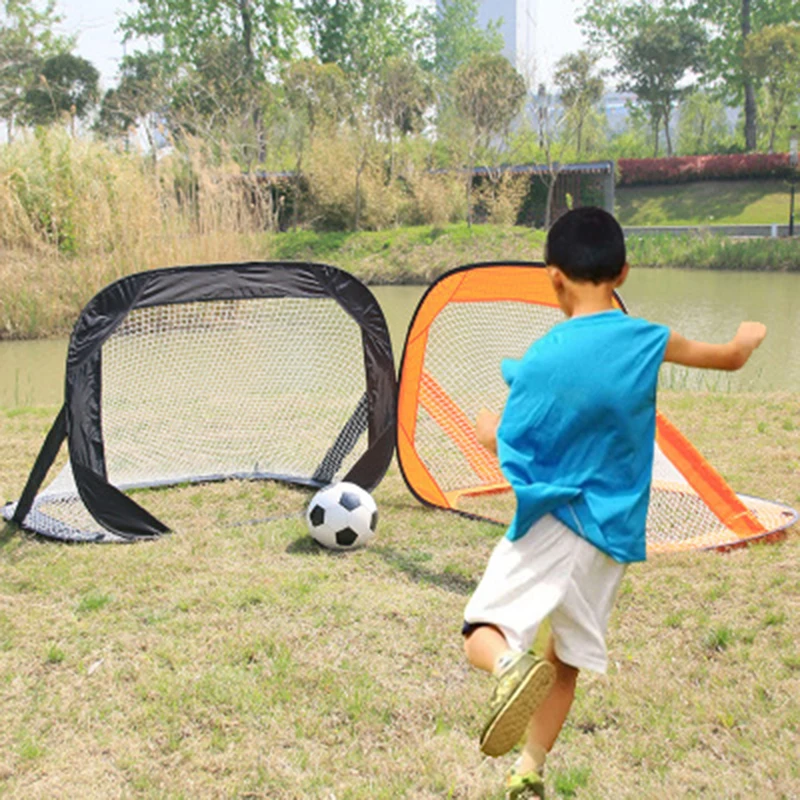 

Football Goal Net Folding Training Goal Net Extra-Sturdy Soccer Ball Practice Gate Tent Indoor Outdoor Play Game Toys For Kids