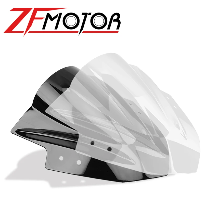 Для Kawasaki Ninja 300 R EX300 EX300R ex300 r 2013 2014 2015 2016 2017 Черный лобовое стекло с двойным