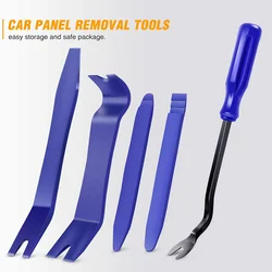 Panneau de porte Audio de voiture, outils de démontage du tableau de bord, Radio automatique, boucle de climatiseur, extracteur de clous, outils d'installation, 5 pièces 