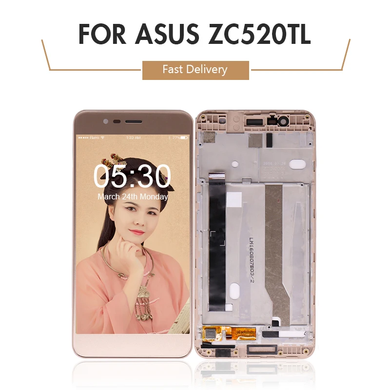 

for Asus ZenFone 3 Max X008D LCD Display Touch Screen Digitizer Assembly for Asus ZC520TL Display with Frame free shipping