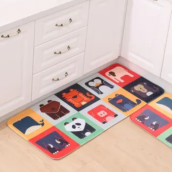 

New Cartoon Doormat Floor Mat Anti-slip Water Absorption Carpet Kitchen Mat Door Mat Cat Kitchen Carpet Toilet Rug Porch Doormat