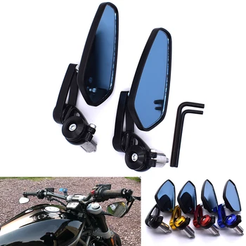 

Universal Motorcycle rearview mirror aluminum 7/8" 22mm handlebar rod end side mirror For Hyosung Triumph Indian Aprilia Piaggio