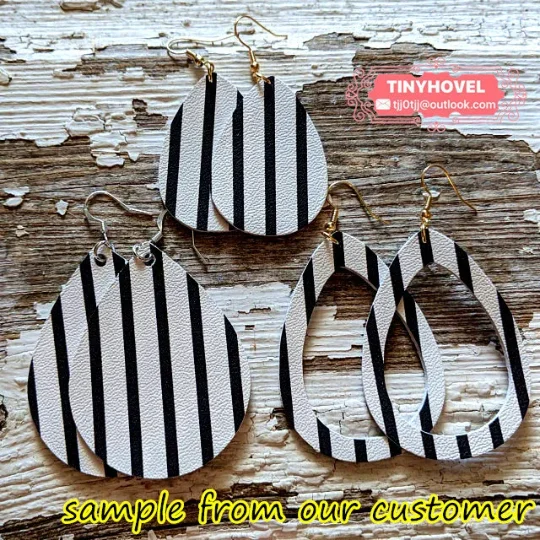 The Teardrop Earrings Cutting Dies Wooden Die Cut Scrapbooking