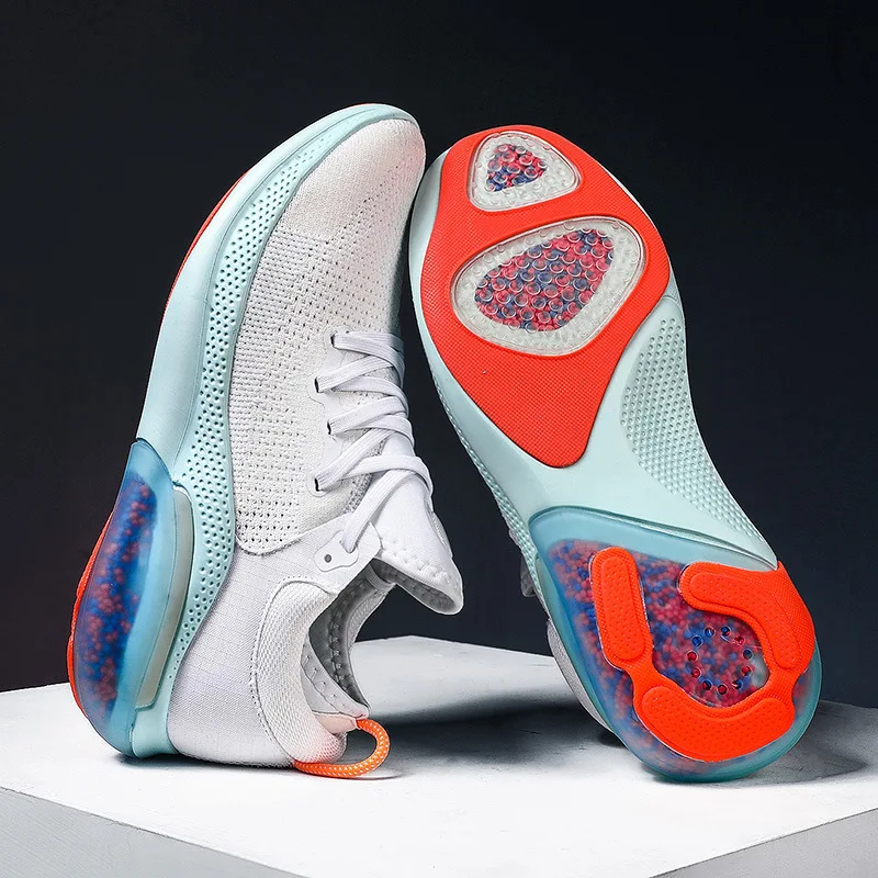 

Spring New Style Mesh Breathable Whole Palm Air Cushion Granule Shock Absorption Basketball Shoes Sports Running Shoes Men Shoes