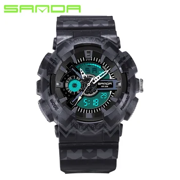 

SANDA Digital Watches Men's Watch Sports Watches Outdoor Shock Smart Wrist Watch Water Resistant Male Electronic LED Watch Men
