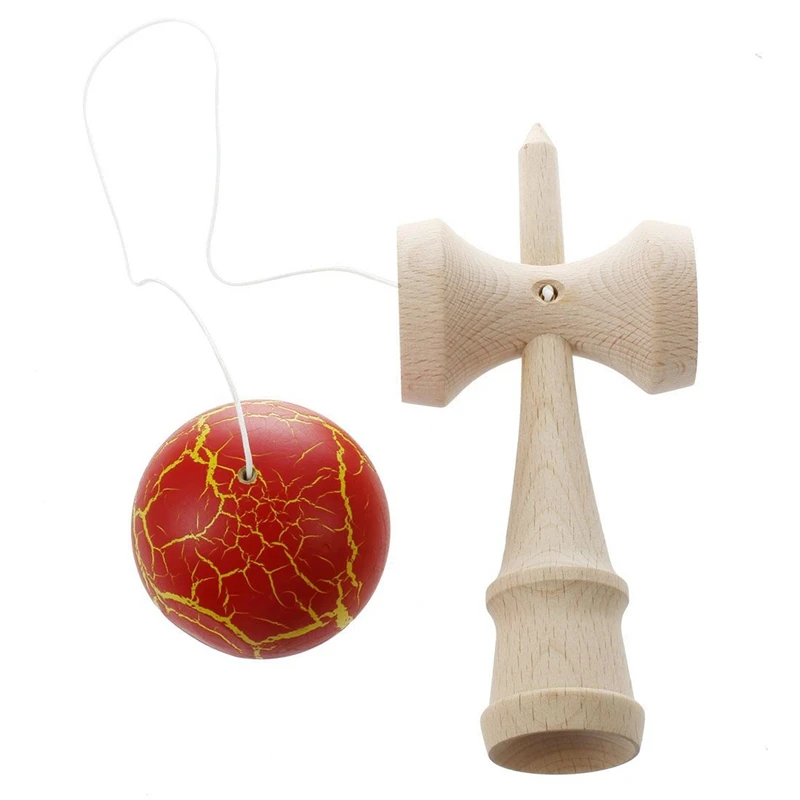 Crack paint шар Kendama умелое жонглирование игра мяч Японская Традиционная игрушка шарики Развивающие игрушки для детей-красный
