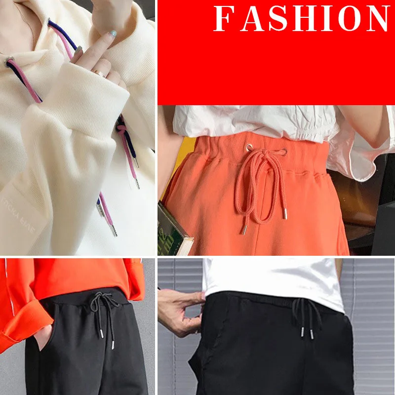 Sweater Hat Decoration Accessories Drawstring Trousers Belt Men Women Casual Sports Pants 130cm