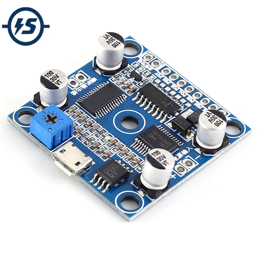 

MP3 Audio Digital Power Amplifier Module 7Bit 15W TTL High Level Control Voice Playback Module