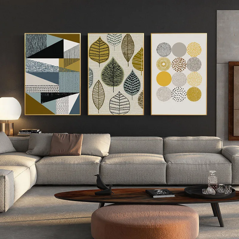 DECORATIVE ABSTRACT SHAPES CANVAS