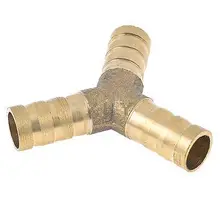 Металлический 10 мм x 8 мм 2/" x 5/16" 3 Way Y шт топливный воздушный шланг Joiner